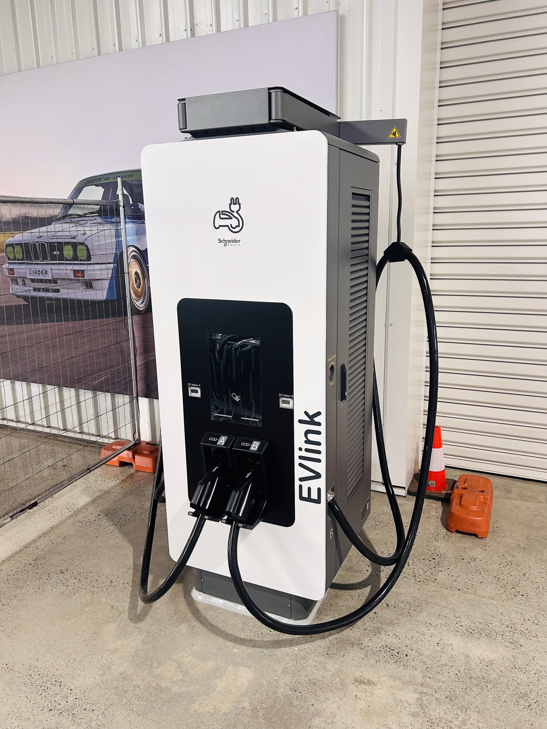 Schneider EV charger install context at BMW Motorline Brisbane